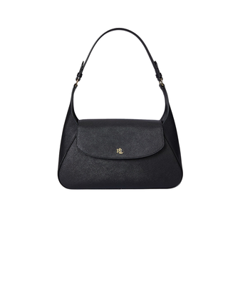 BORSA A SPALLA IN VERA PELLE " SCHYLAR " - NERA 431969364 001 RALPH LAUREN 