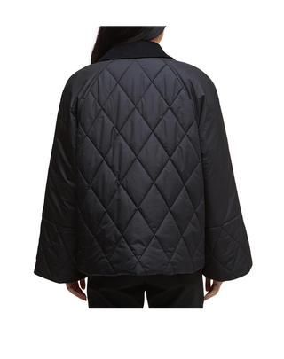 GIACCA DONNA TRAPUNTATA " MARTHA " - BLACK LQU1840 BK11 BARBOUR 