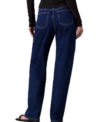 JEANS DONNA DENIM SCURO VITA ALTA TAGLIO RELAXED