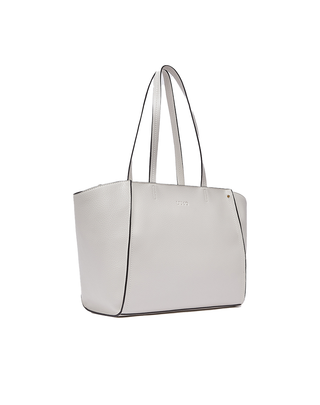 BORSA GRANDE IN SIMIL PELLE CON LOGO INTRECCIATO - PANNA AA6080E1109 X0459 LIU JO 