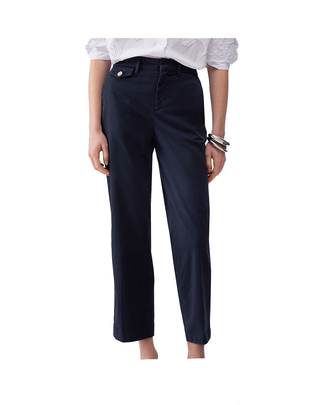 PANTALONE DONNA CHINO CON PATTE - BLU WA6463T9257 93924 LIU JO 