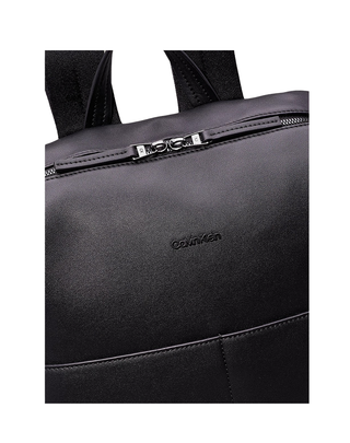 ZAINO UNISEX IN ECOPELLE LISCIA - NERO