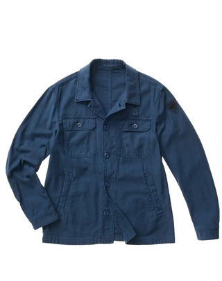 GIACCA CAMICIA UOMO "GOODALE DYED " - BLU INDIGO BLUC04118 890 BLAUER 