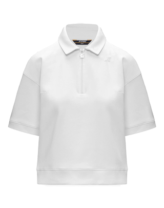 POLO DONNA IN COTONE ELASTICIZZATO " LOZANY " - BIANCO K2142NW 001 K-WAY 