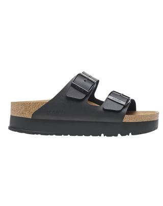 SANDALO "ARIZONA PAP FLEX PLATFORM" IN BIRKO-FLOR / NERO 1027395 BLACK BIRKENSTOCK 