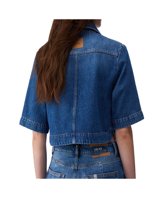 CAMICIA DONNA CROP IN DENIM UA6337D0319 79010 LIU JO 