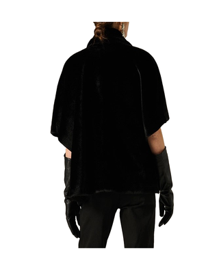 CAPPA IN ECO PELLICCIA NERA E175PU MA001 MANILA GRACE 