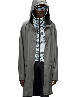 IMPERMEABILE UNISEX "LONG JACKET " - GRIGIO RA12020 GRY RAINS 