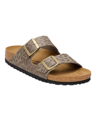 SANDALO ARIZONA IN MATERIALE SINTETICO STAMPA LEOPARDATA 1031941-S LEO GRAY TAUPE BIRKENSTOCK 