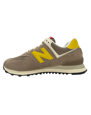 SNEAKERS UOMO " 574" - TORTORA GIALLO U574BYW MUSHROOM NEW BALANCE 