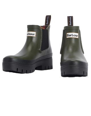 STIVALETTO DONNA HALTON IN GOMMA - VERDE LRF0100 OL12 BARBOUR 