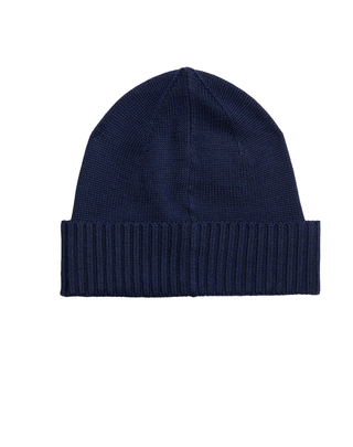 ZUCCOTTO IN PURA LANA CON LOGO - NAVY 710886137 002 RALPH LAUREN 