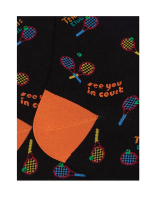 CALZE LUNGHE UOMO FANTASIA TENNIS - NERO AP516246 12435 GALLO 