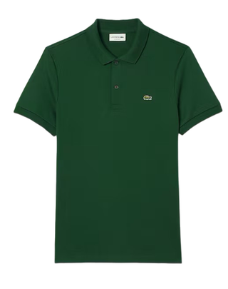 POLO UOMO REGULAR FIT IN COTONE PIMA - VERDE DH2050 132 LACOSTE 