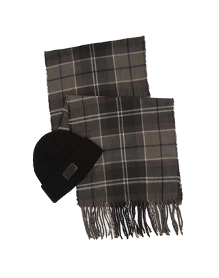 SET REGALO UOMO CAPPELLO E SCIARPA "SWEEPER" - NERO MGS0092 BK11 BARBOUR INTERNATIONAL 