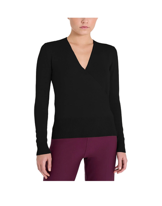 MAGLIA DONNA INCROCIATA - NERO DI44TZ 020 RAGNO 