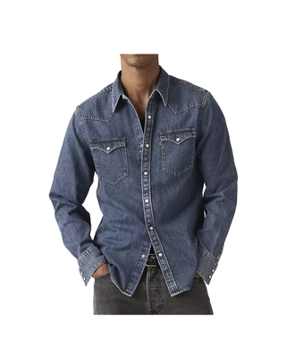 CAMICIA UOMO WESTERN BARSTOW 85744-0117 SOLUCELL WESTERN LEVI'S 