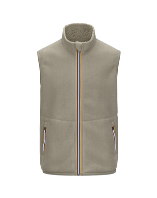 GILET UOMO YANNICK SHERPA POLAR DOUBLE - VERDE CHIARO K3132QW B35 K-WAY 