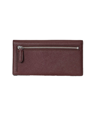 PORTAFOGLIO IN VERA PELLE - DARK GARNET 432802917 062 RALPH LAUREN 
