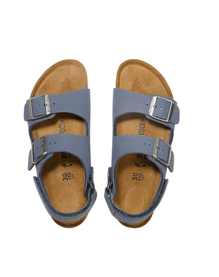 SANDALO KIDS " MILANO " IN BIRKOFLOR - NAVY 1030427-SG NAVY BIRKENSTOCK 