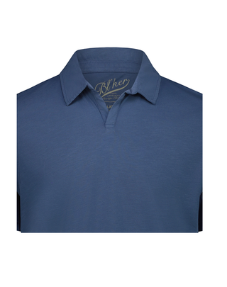 POLO SKIPPER LONG ISLAND IN COTONE FIAMMATO - ROYAL 2006 R BL'KER 