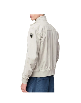 BOMBER UOMO LEGGERO BADGER - GRIGIO CHIARO BLUC04139 996 BLAUER 