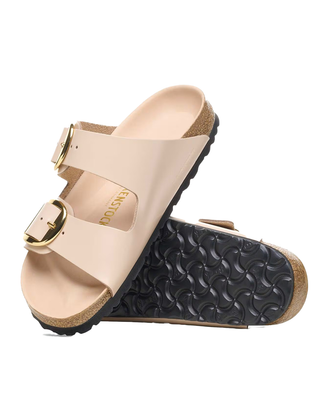 SANDALO ARIZONA DONNA IN PELLE DI VERNICE - NEW BEIGE 1026553 NEW BEIGE BIRKENSTOCK 