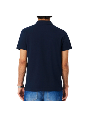 POLO UOMO IN MISTO COTONE REGULAR FIT - BLU NAVY DH5522 166 LACOSTE 