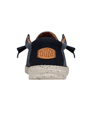SCARPE UOMO " WALLY WASHED CANVAS " - NAVY
