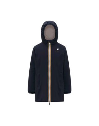 GIUBBINO BAMBINA P.DENISE ST WARM REVERSIBILE - BLUE DEPTH/ROSE HUSHED K11517W- BBN K-WAY 