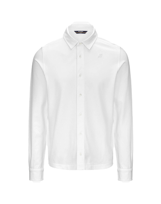 CAMICIA MANICA LUNGA "TIMOTHEE PIQUE SLIM "- WHITE K21425W 001 K-WAY 