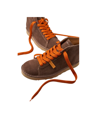 POLACCHINO UOMO IN CAMOSCIO FODERATO IN MICROFIBRA - MARRONE P001M025 2244 PANCHIC 