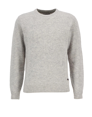 MAGLIA UOMO ESSENTIAL PATCH - GRIGIO MELANGE CHIARO MKN0584 GY31 BARBOUR 