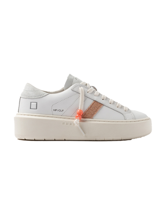 SNEAKERS DONNA HILL LOW PLATFORM CALF WHITE-COOPER HILL LOW PLATFORM CC\CC D.A.T.E. 
