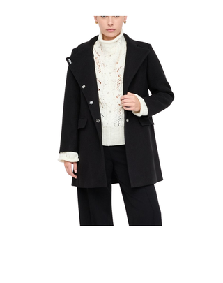 CAPPOTTO DONNA IN PANNO - NERO MF5119J4873 22222 LIU JO 