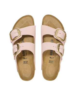 SANDALI DONNA  "ARIZONA BIG BUCKLE" IN PELLE NUBUCK - SOFT PINK 1026583 SOFT PINK BIRKENSTOCK 