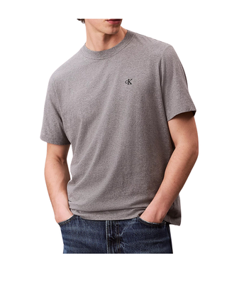 T-SHIRT UOMO RELAXED FIT - GREY MELANGE LV04RC275G P7E CALVIN KLEIN 