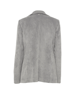 BLAZER DONNA A COSTINE DI VELLUTO - GRIGIO CHIARO G092PU MG826 MANILA GRACE 