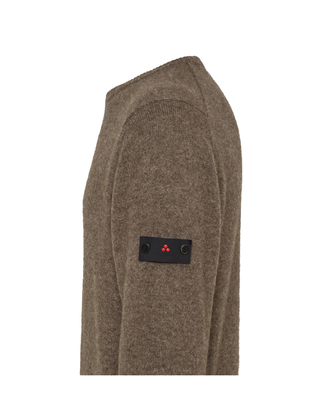 MAGLIA UOMO IN MISTO LANA YAK " GEDIZ " - MARRONE MELANGE PEU5621 766 PEUTEREY 