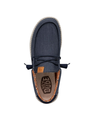 SCARPE UOMO " WALLY WASHED CANVAS " - NAVY