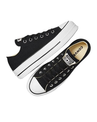 SNEAKERS DONNA CON PLATFORM IN TELA - NERO 560250C U CONVERSE 