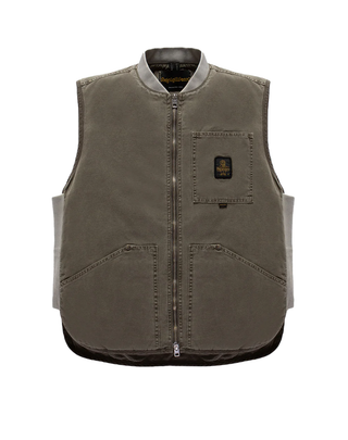 GILET UOMO 100% COTONE - MAJOR BROWN G23508CT0011 H01500 REFRIGIWEAR 