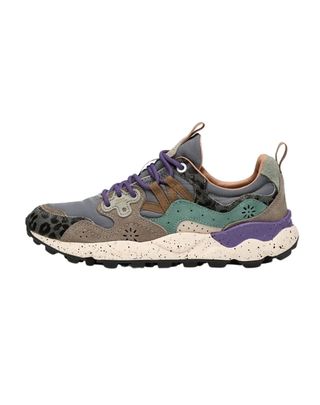 SNEAKERS DONNA "YAMANO 3" - GRIGIO/ANIMALIER 2017818-56 1B74 FLOWER MOUNTAIN 