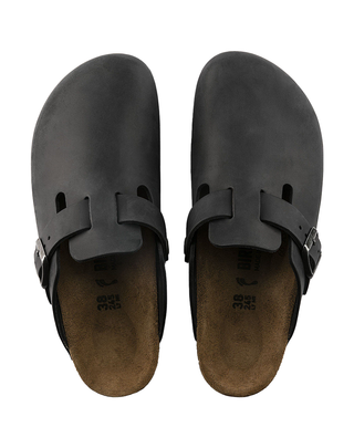 SABOT BOSTON IN PELLE OLEATA - NERO 059463-S BLACK BIRKENSTOCK 
