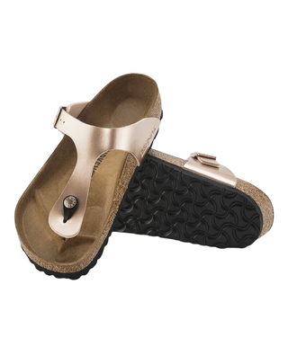 SANDALO " GIZEH " IN BIRKO-FLOR - ORO ROSA 1023943-N COPPER BIRKENSTOCK 