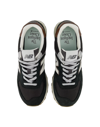 SNEAKERS UOMO " 574 " - BLACK BROWN U574 SB NEW BALANCE 