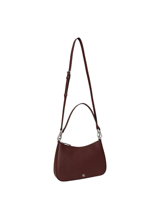BORSA IN VERA PELLE " DANNI " - DARK GARNET 431883768 052 RALPH LAUREN 