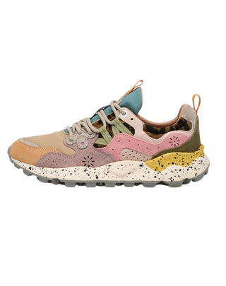 SNEAKERS DONNA "YAMANO 3" - SENAPE/ROSA 2017817-55 2F71 FLOWER MOUNTAIN 