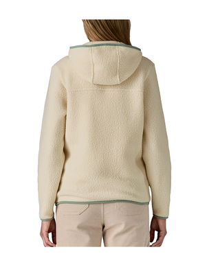 PILE DONNA FULL ZIP CON CAPPUCCIO - PANNA VERDE SALVIA 22806 NTLE PATAGONIA 