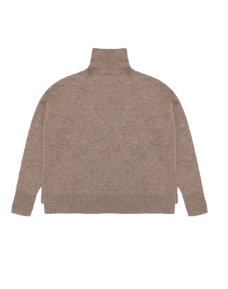 MAGLIONE DONNA "MATILDA" A COLLO ALTO - TAUPE Z25000 A00140 REFRIGIWEAR 